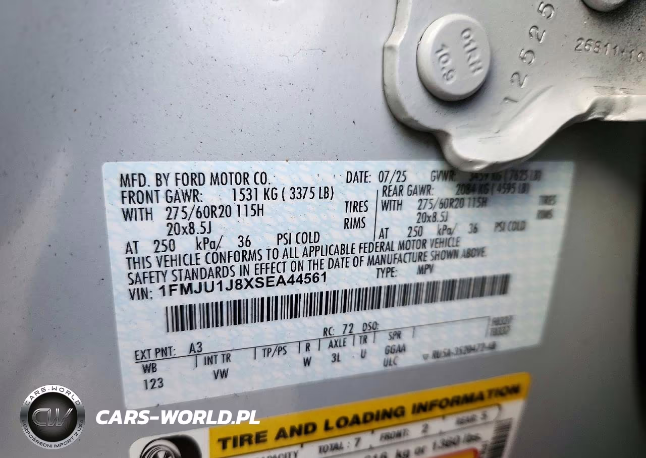 2025 Ford Expedition Active VIN:1FMJU1J8XSEA44561 - 13