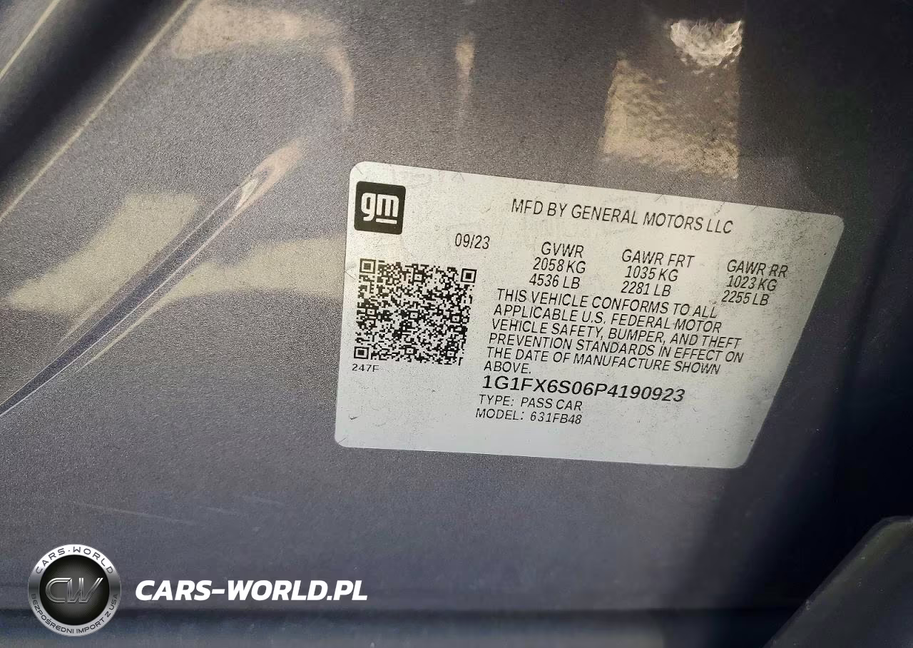 2023 Chevrolet Bolt Ev 2Lt VIN:1G1FX6S06P4190923 - 12