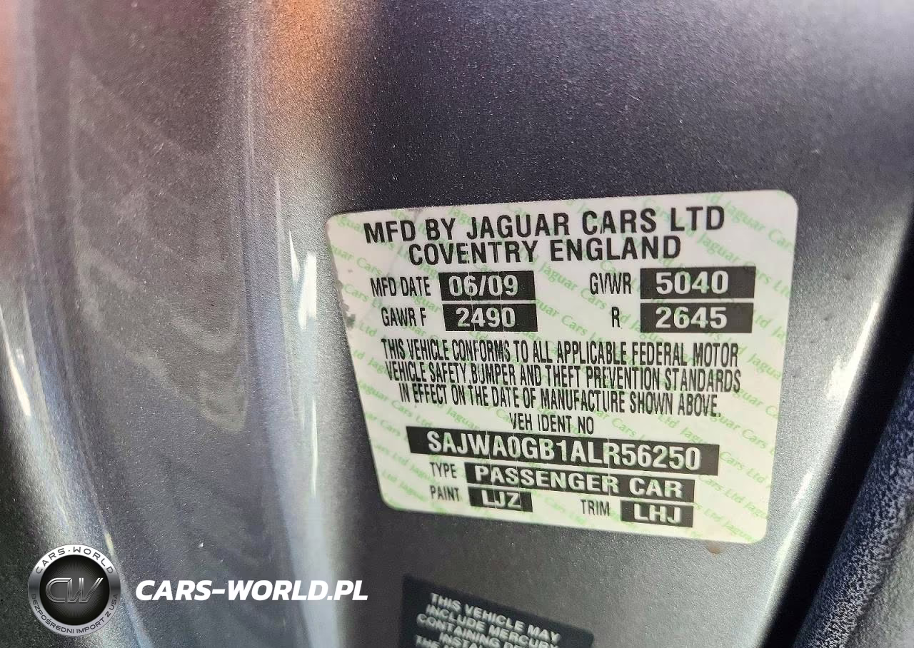2010 Jaguar Xf Premium VIN:SAJWA0GB1ALR56250 - 12