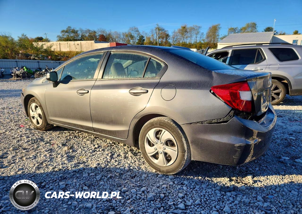 2012 Honda Civic Lx VIN:19XFB2F55CE100335 - 2