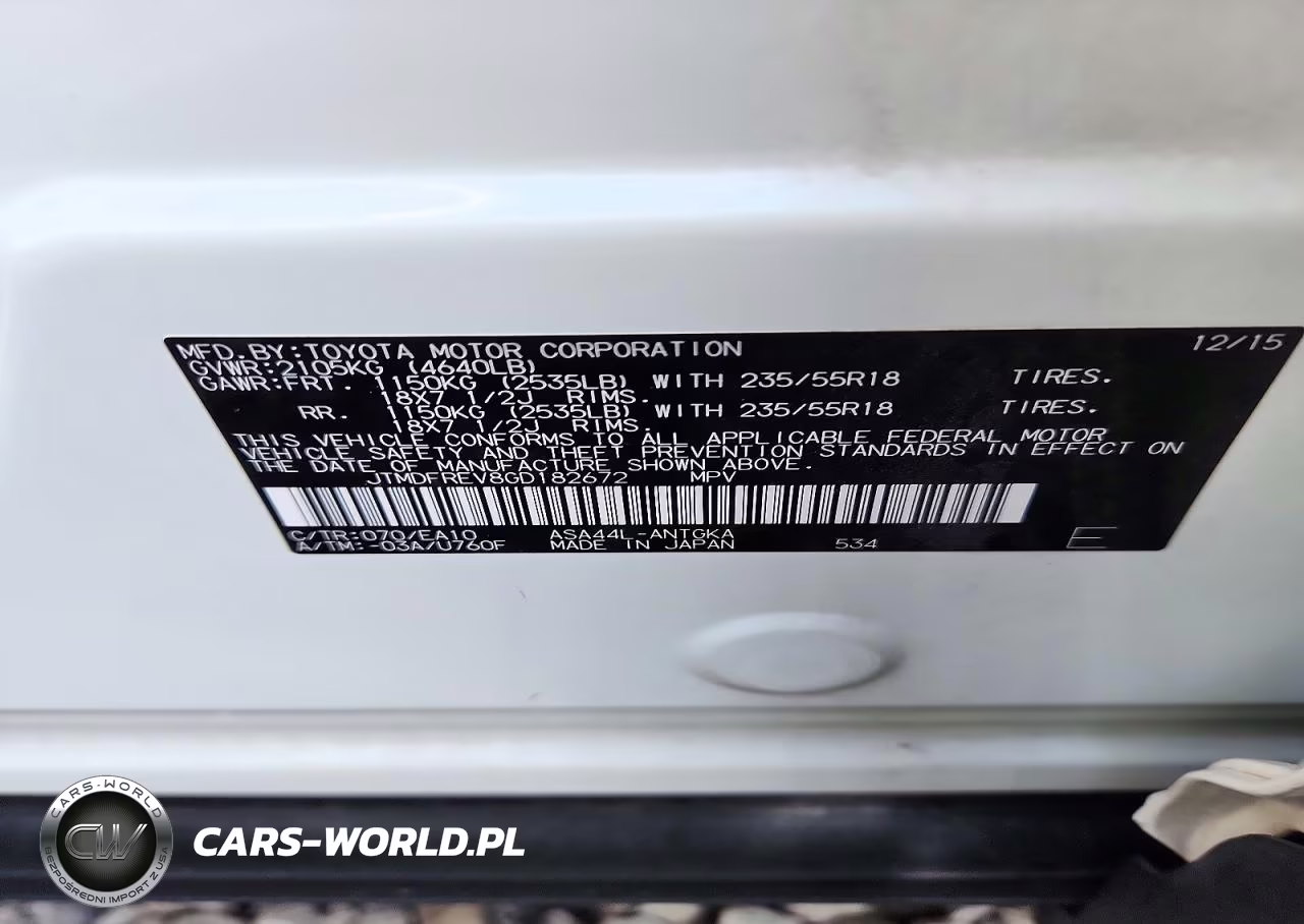 2016 Toyota Rav4 Limited VIN:JTMDFREV8GD182672 - 14