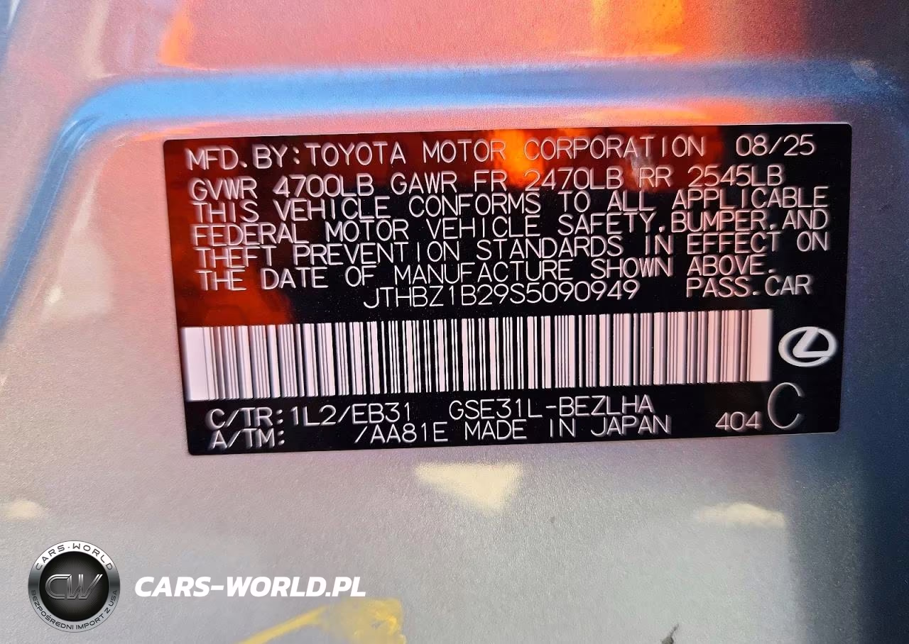 2025 Lexus Is 350 F Sport Design VIN:JTHBZ1B29S5090949 - 12