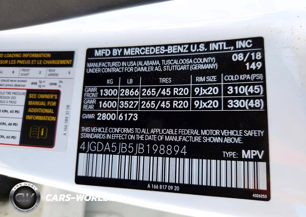 2018 Mercedes-Benz Gle 350 VIN:4JGDA5JB5JB198894 - 13