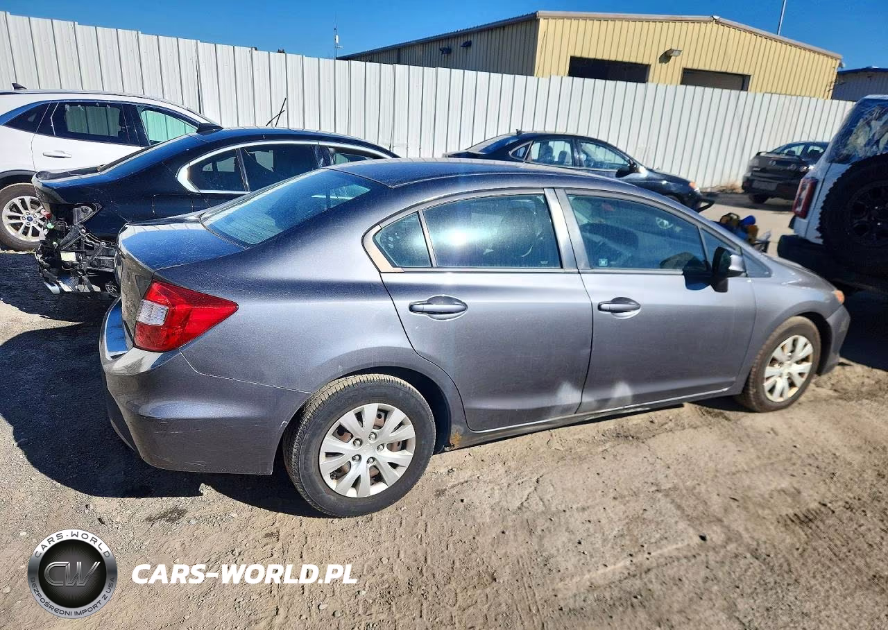 2012 Honda Civic Lx VIN:19XFB2F55CE310319 - 3
