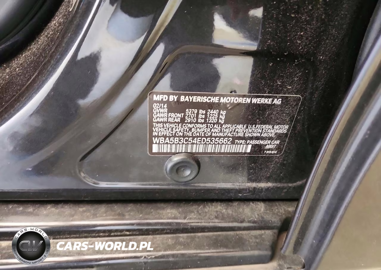 2014 BMW 535 Xi VIN:WBA5B3C54ED535662 - 13