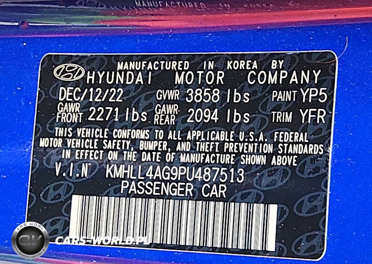 2023 Hyundai Elantra Se VIN:KMHLL4AG9PU487513 - 13