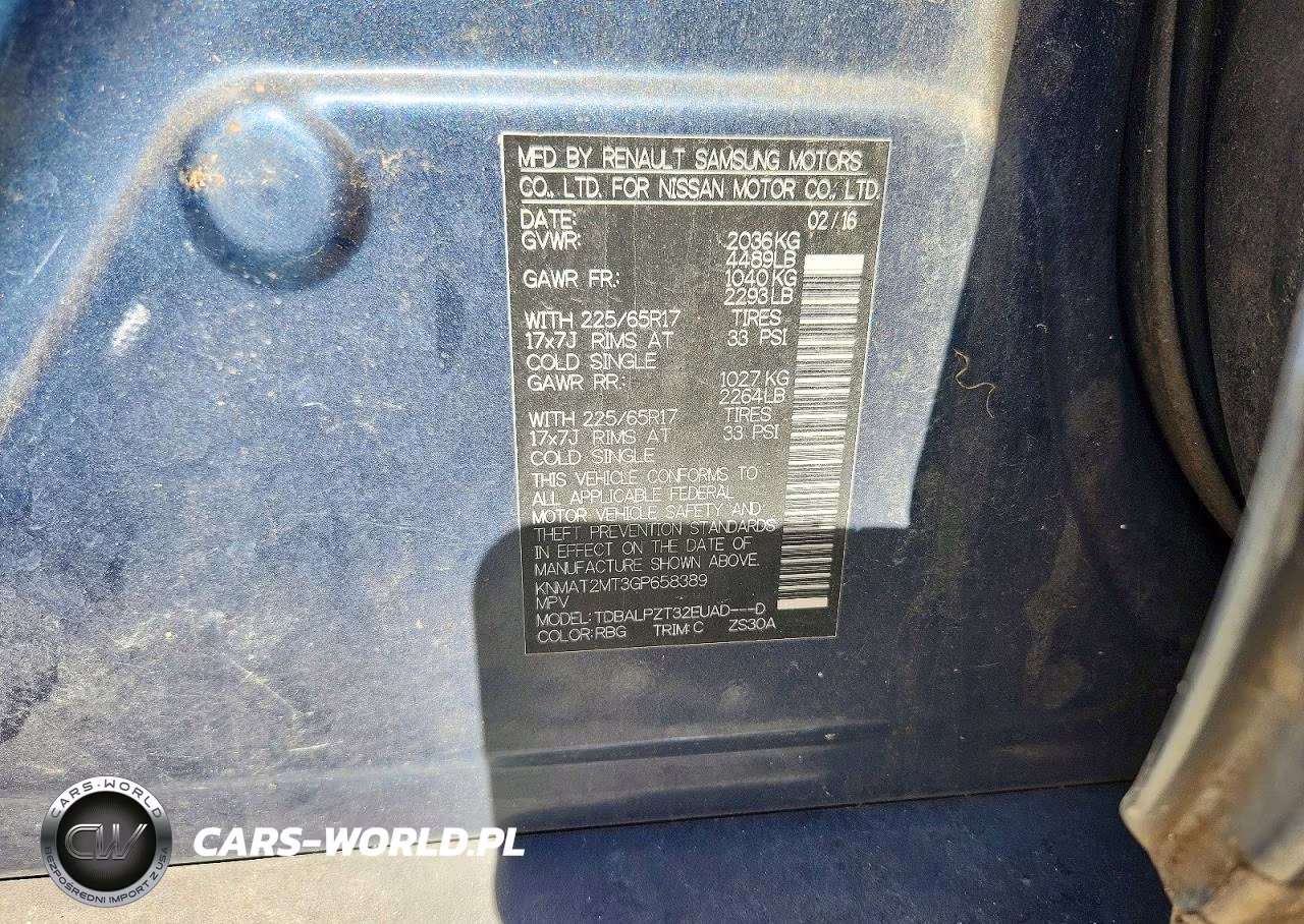 2016 Nissan Rogue S VIN:KNMAT2MT3GP658389 - 13