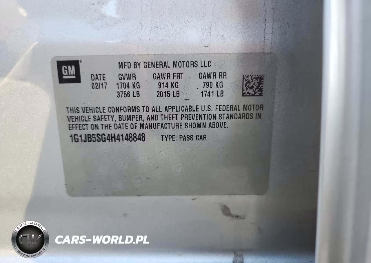 2017 Chevrolet Sonic Ls VIN:1G1JB5SG4H4148848 - 13
