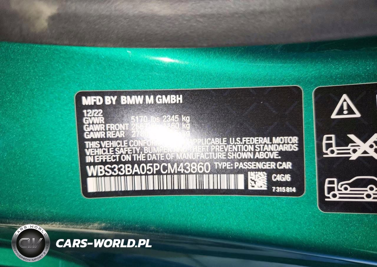 2023 BMW M4 Competition VIN:WBS33BA05PCM43860 - 13