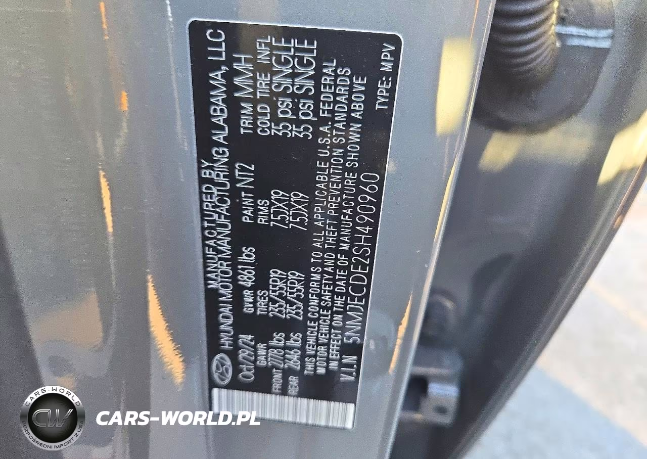 2025 Hyundai Tucson Limited VIN:5NMJECDE2SH490960 - 13