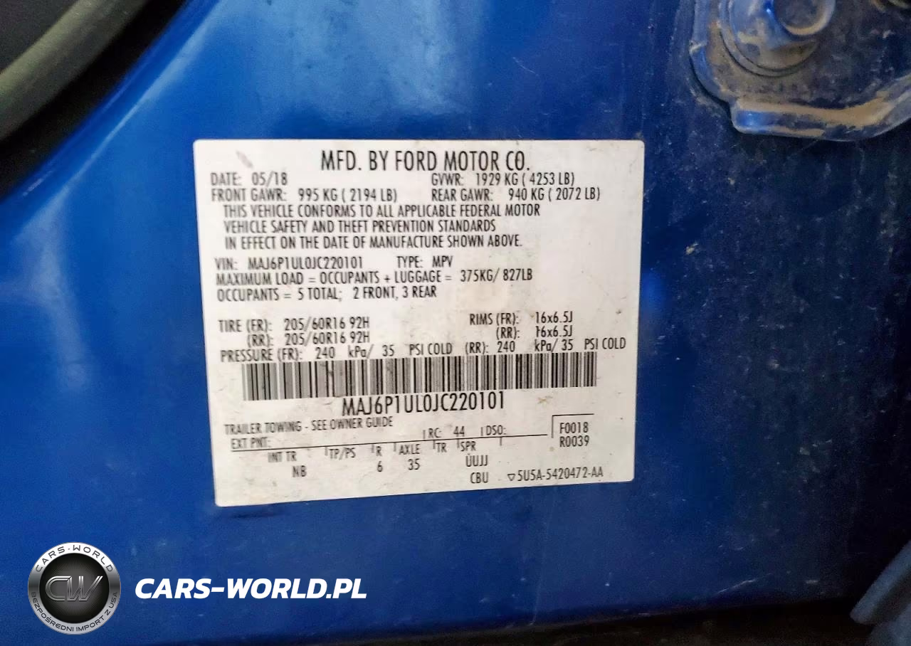 2018 Ford Ecosport Se VIN:MAJ6P1UL0JC220101 - 13