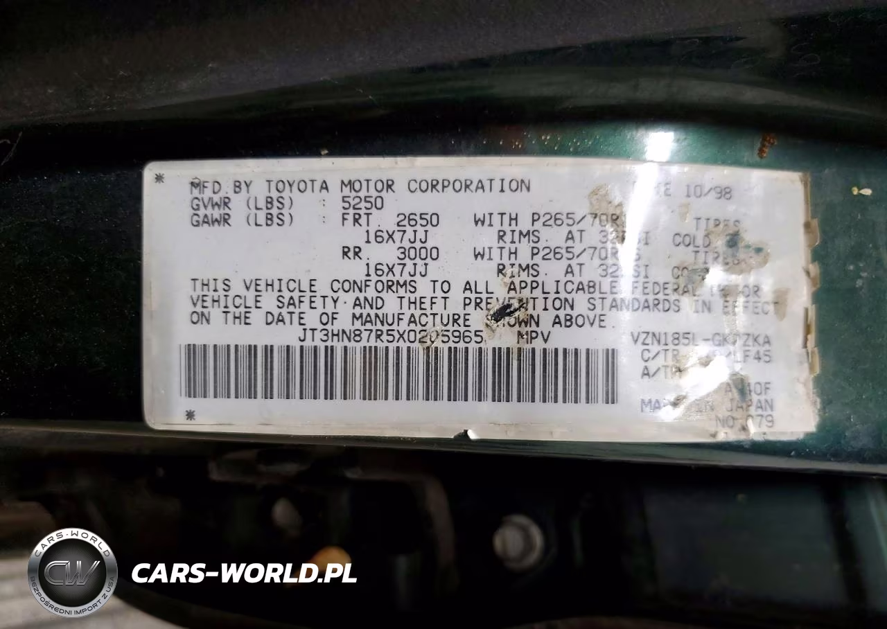 1999 Toyota 4Runner Limited VIN:JT3HN87R5X0205965 - 13