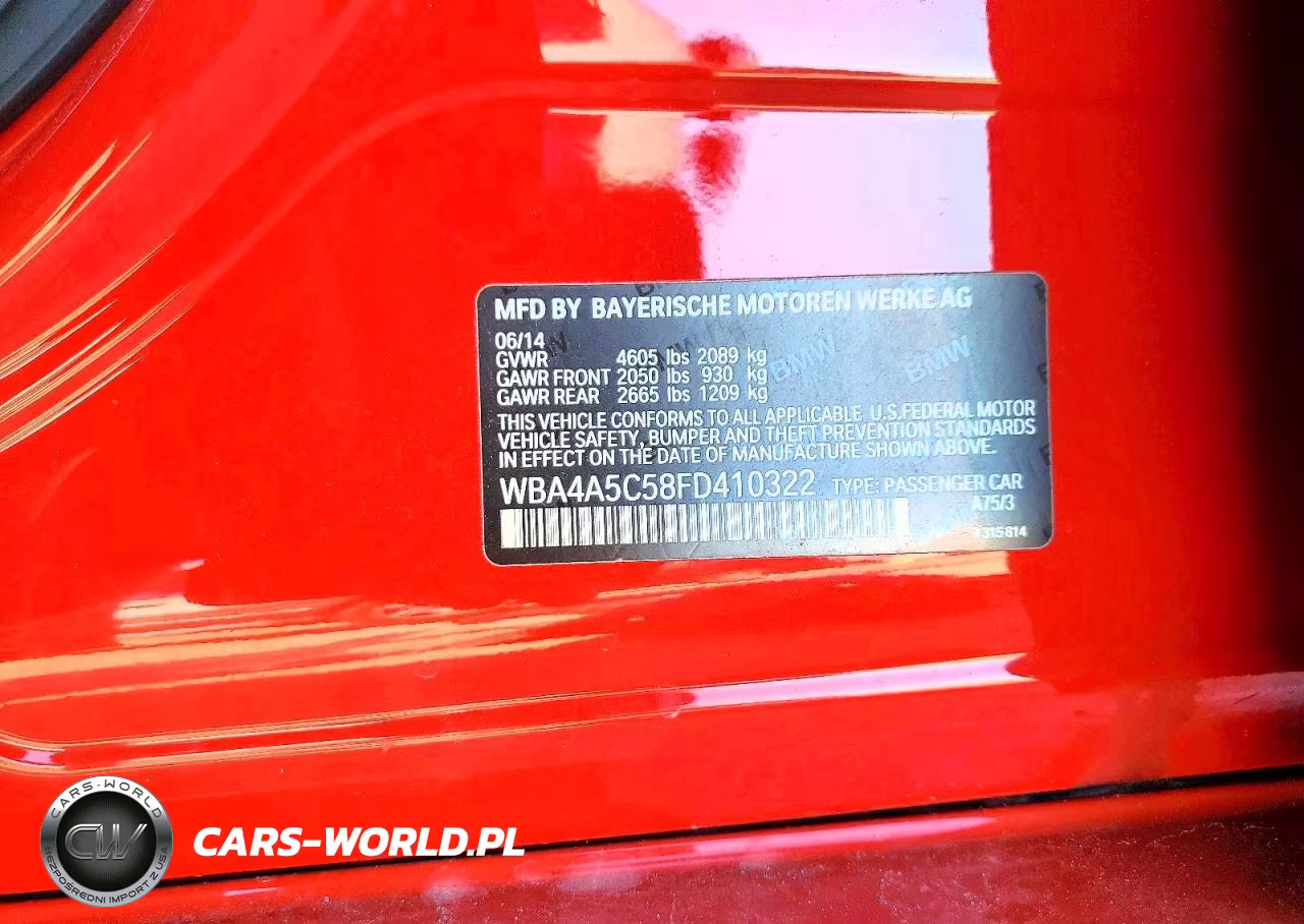 2015 BMW 428 I Gran Coupe VIN:WBA4A5C58FD410322 - 12