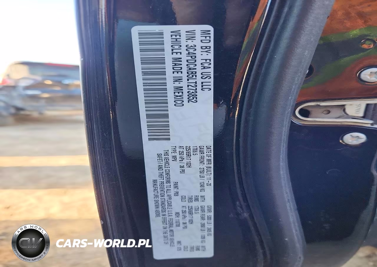 2020 Dodge Journey Se VIN:3C4PDCAB5LT273852 - 13
