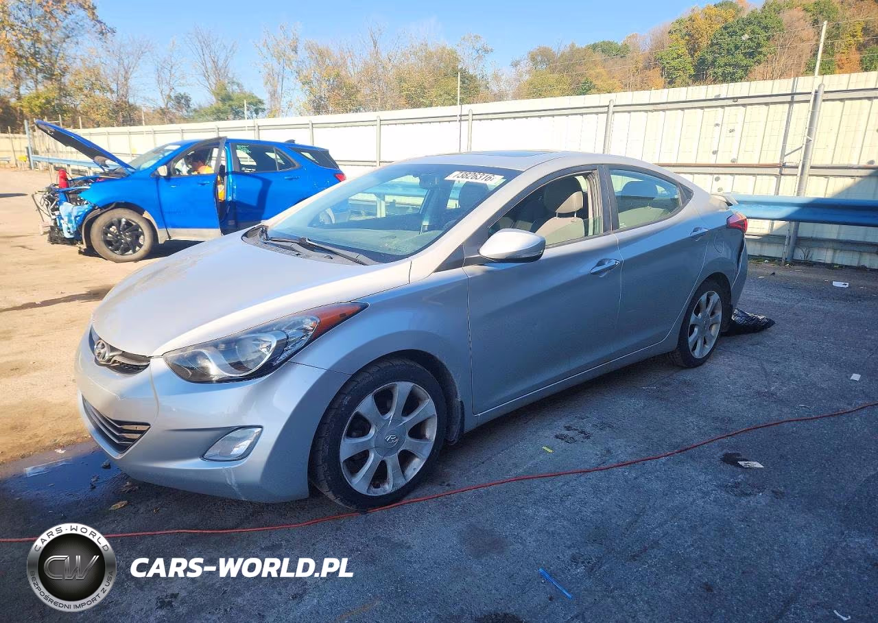 2013 Hyundai Elantra Limited VIN:KMHDH4AE1DU637887 - 1