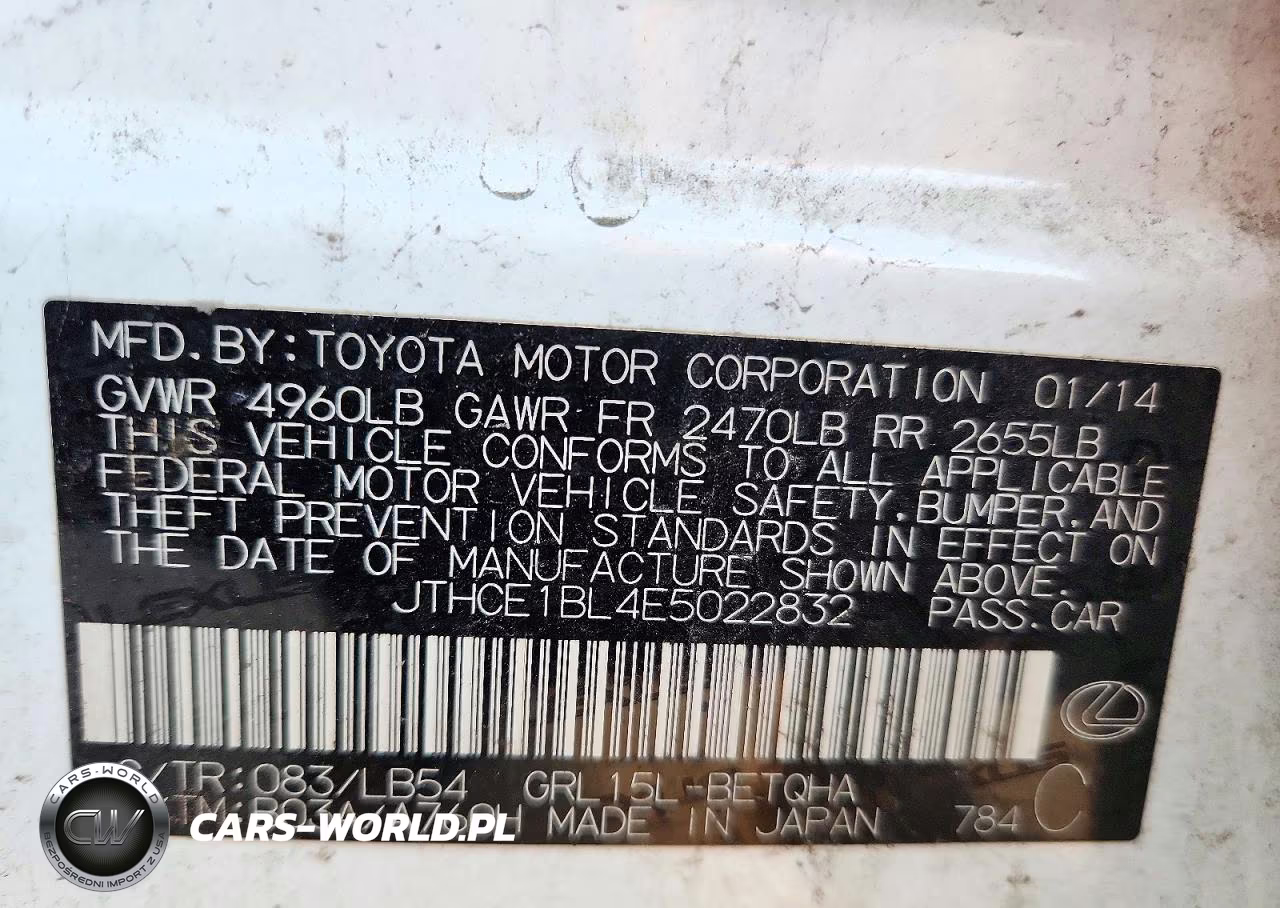 2014 Lexus Gs 350 VIN:JTHCE1BL4E5022832 - 12