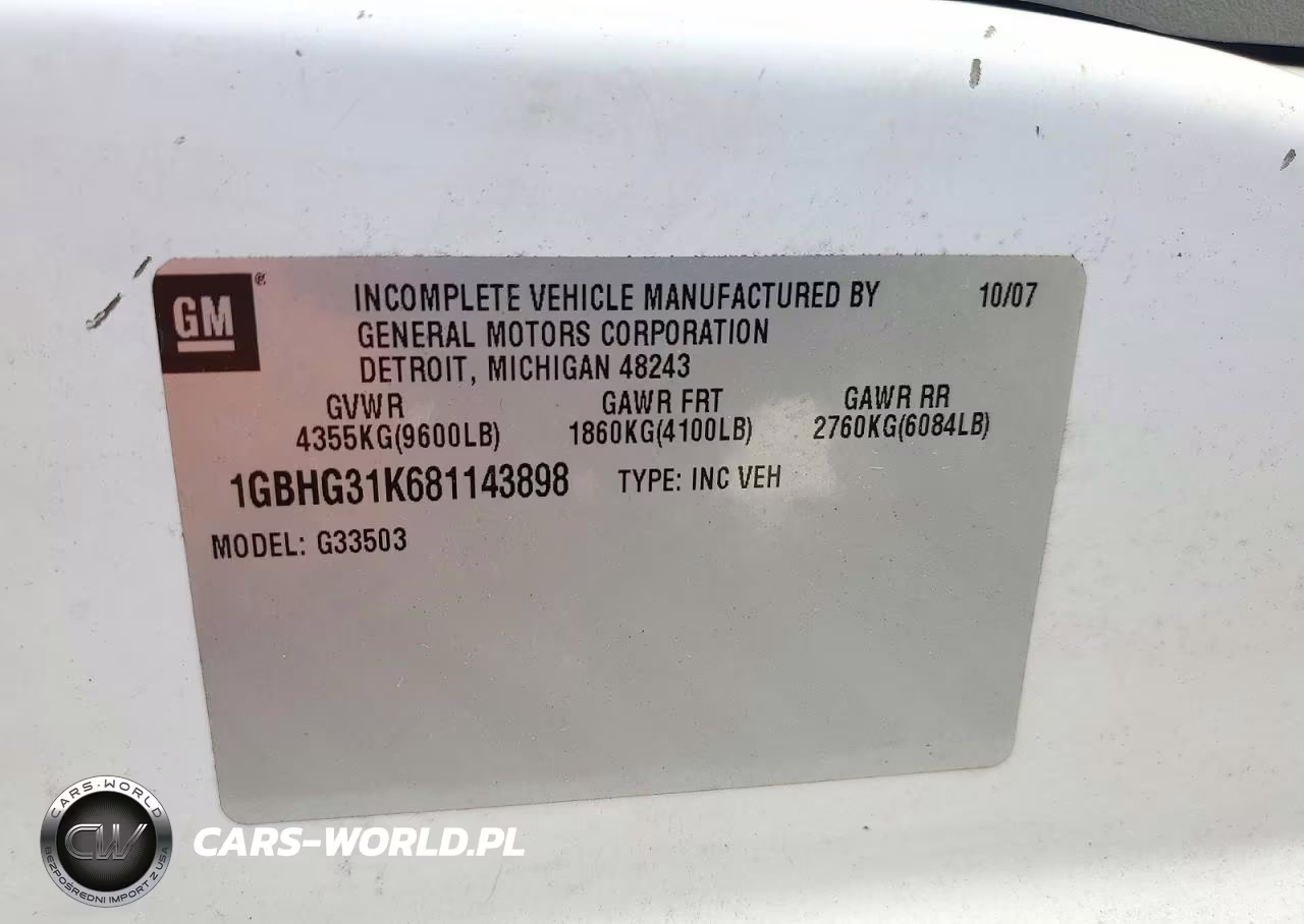 2008 Chevrolet Express G3500 VIN:1GBHG31K681143898 - 13