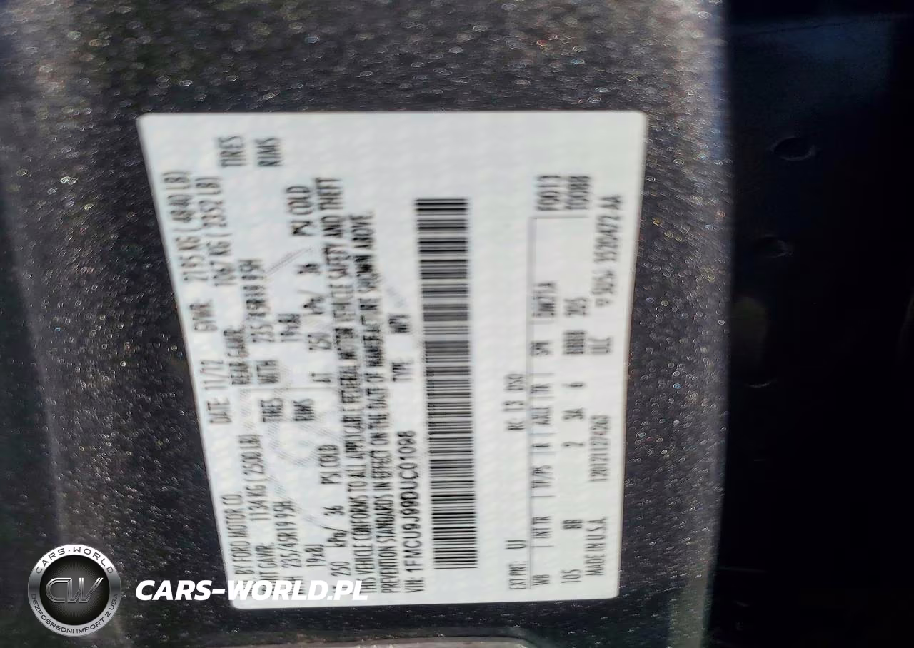 2013 Ford Escape Titanium VIN:1FMCU9J99DUC01098 - 13