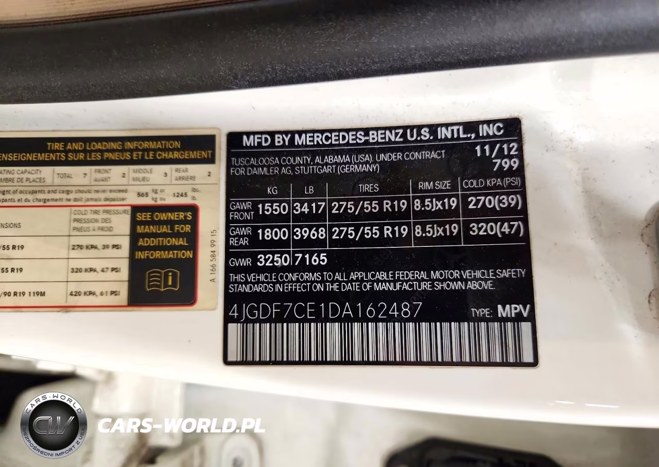 2013 Mercedes-Benz Gl 450 4Matic VIN:4JGDF7CE1DA162487 - 13