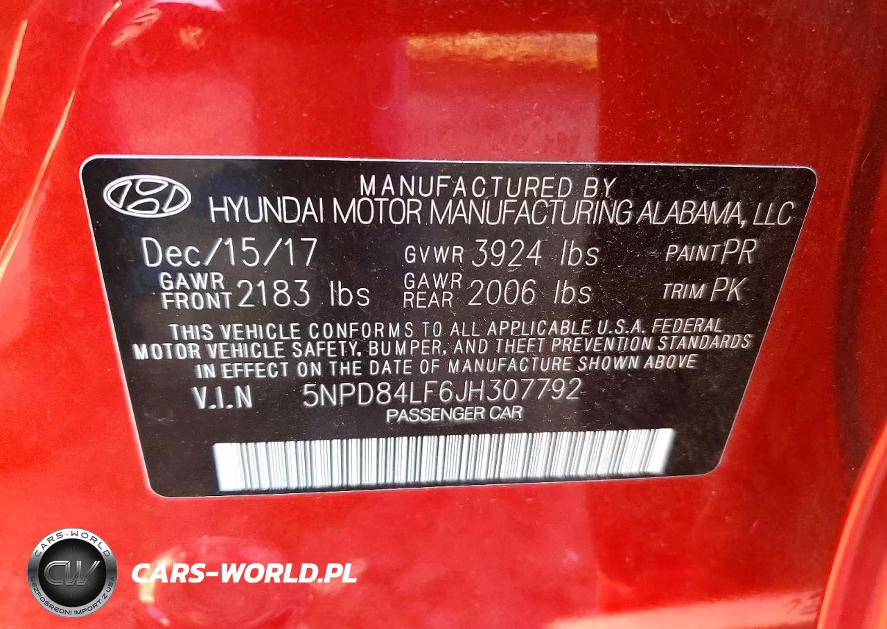2018 Hyundai Elantra Sel VIN:5NPD84LF6JH307792 - 12