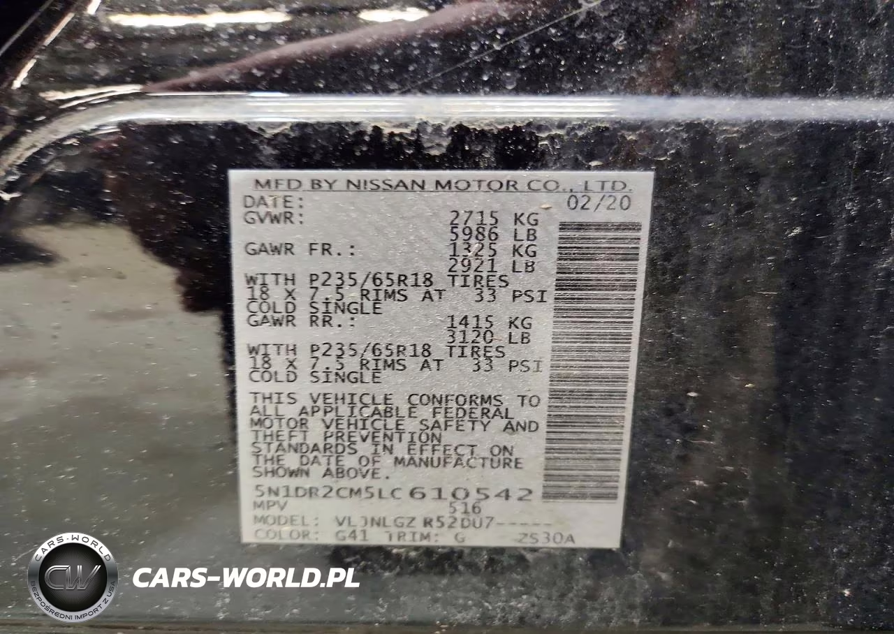 2020 Nissan Pathfinder Sl VIN:5N1DR2CM5LC610542 - 13