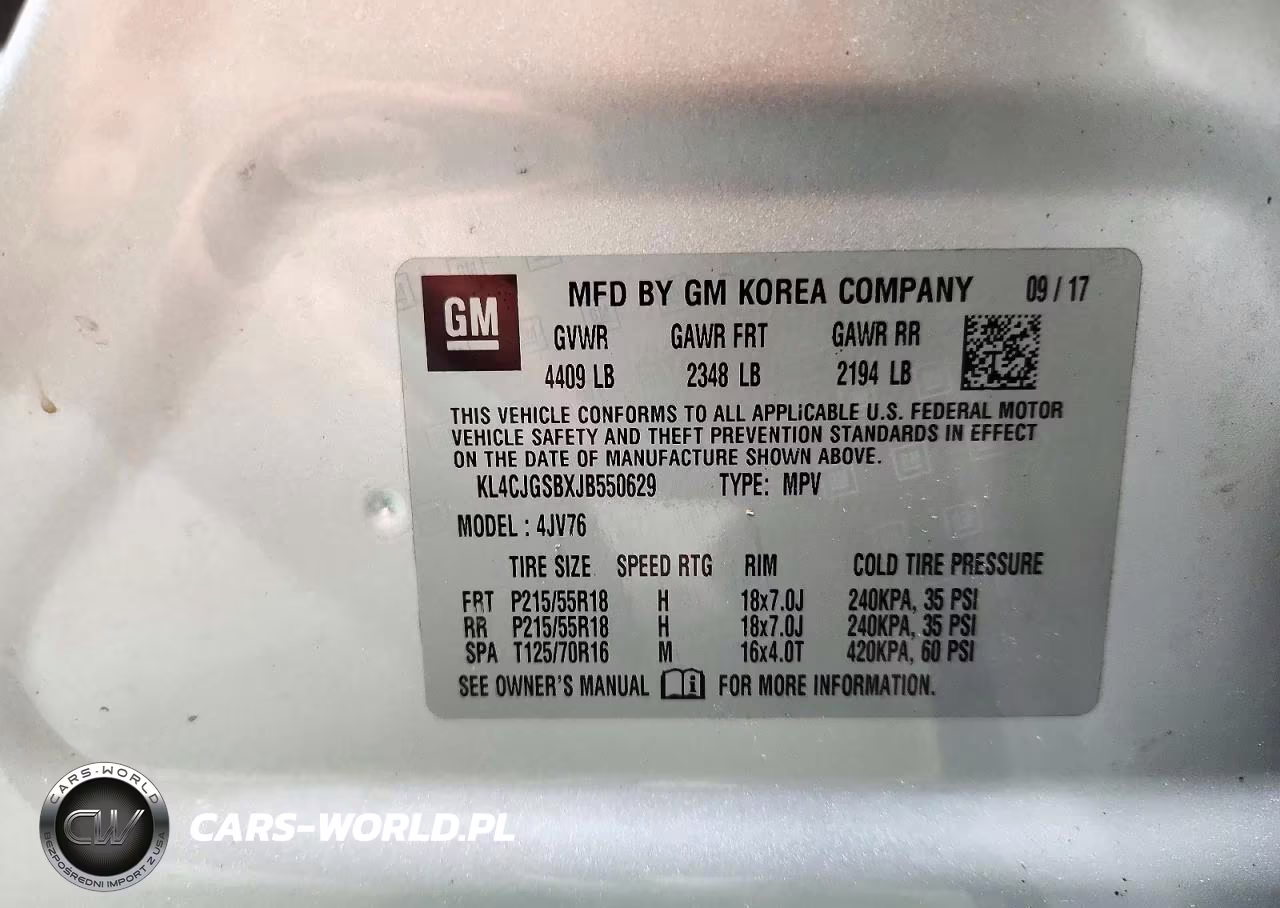 2018 Buick Encore Essence VIN:KL4CJGSBXJB550629 - 13