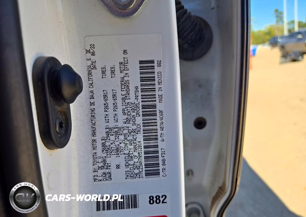 2022 Toyota Tacoma Trd Sport VIN:3TMCZ5AN7NM512014 - 12