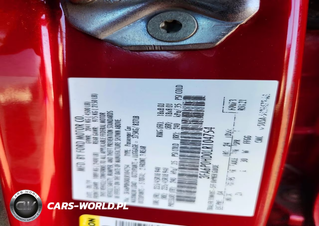 2020 Ford Fusion Se VIN:3FA6P0HD0LR104754 - 12