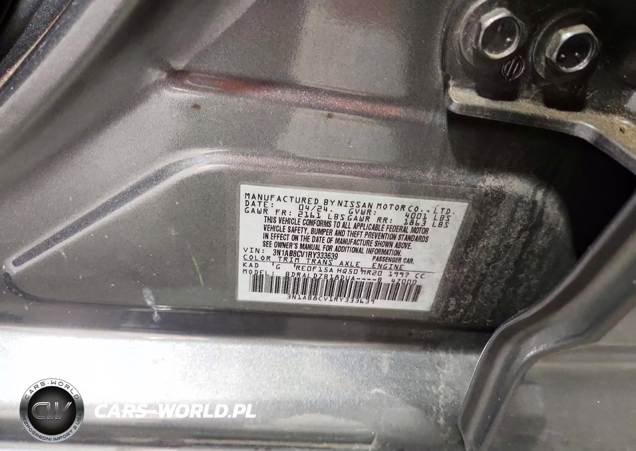 2024 Nissan Sentra Sv VIN:3N1AB8CV1RY333639 - 13