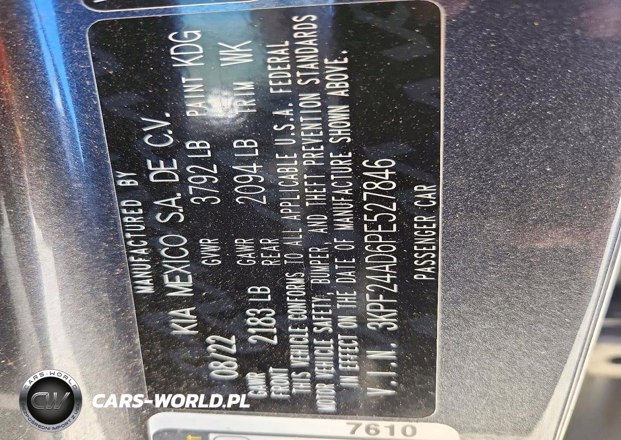2023 Kia Forte Lxs VIN:3KPF24AD6PE527846 - 12