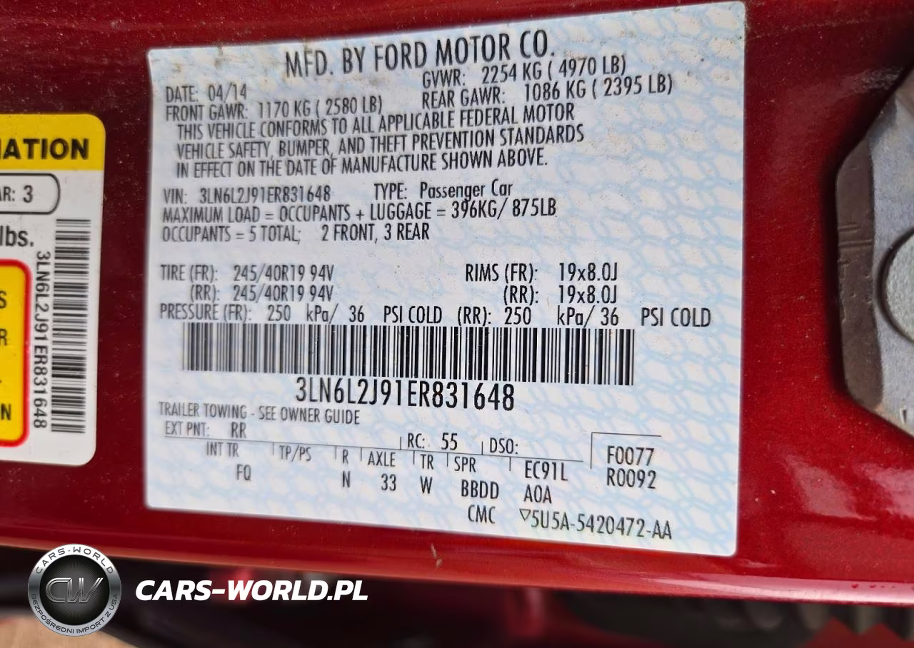 2014 Lincoln Mkz VIN:3LN6L2J91ER831648 - 13