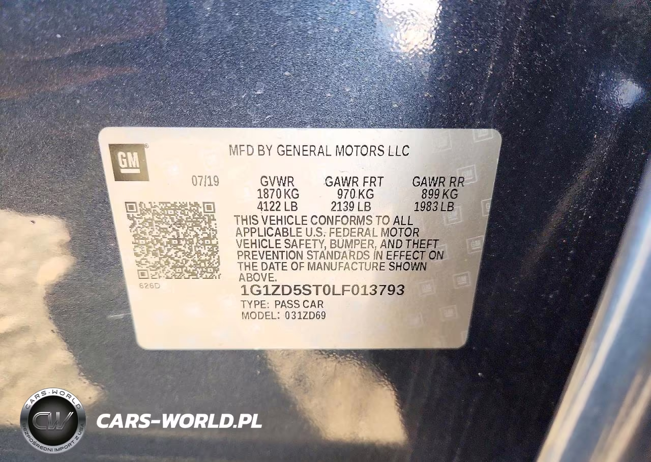 2020 Chevrolet Malibu Lt VIN:1G1ZD5ST0LF013793 - 12