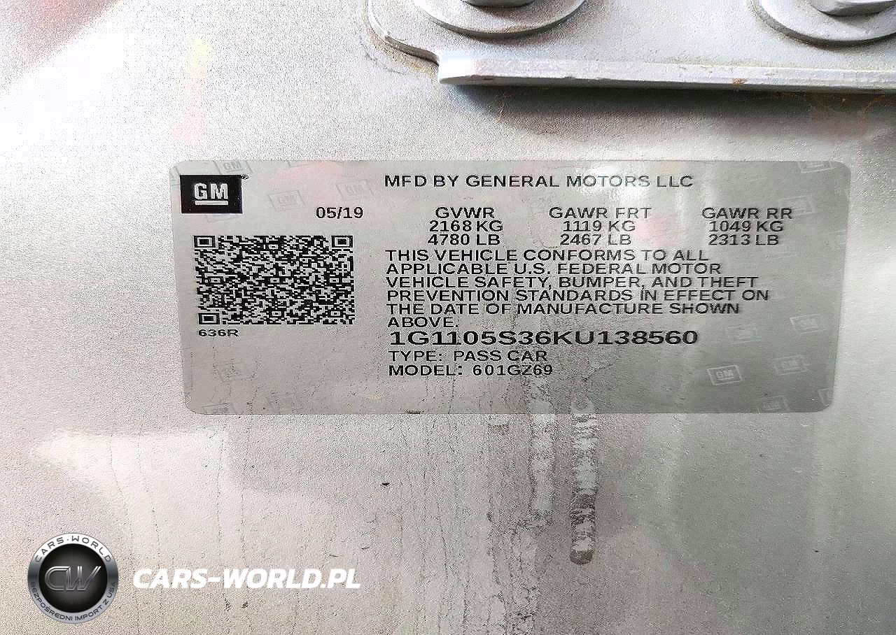 2019 Chevrolet Impala Premier VIN:1G1105S36KU138560 - 13