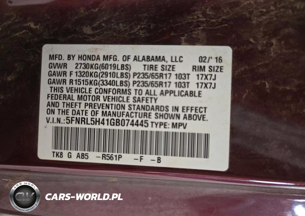 2016 Honda Odyssey Ex VIN:5FNRL5H41GB074445 - 13