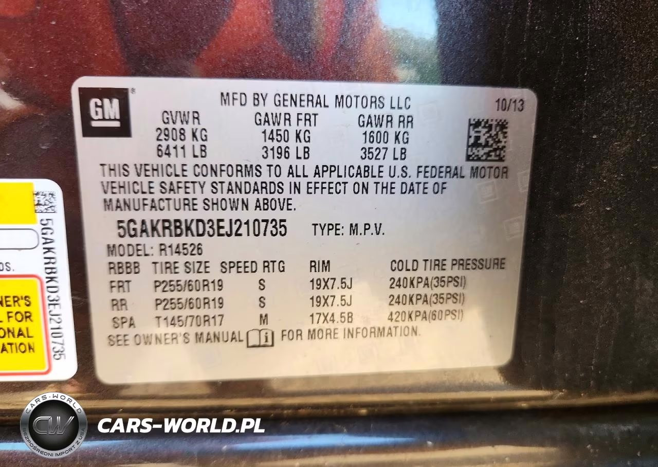 2014 Buick Enclave VIN:5GAKRBKD3EJ210735 - 13