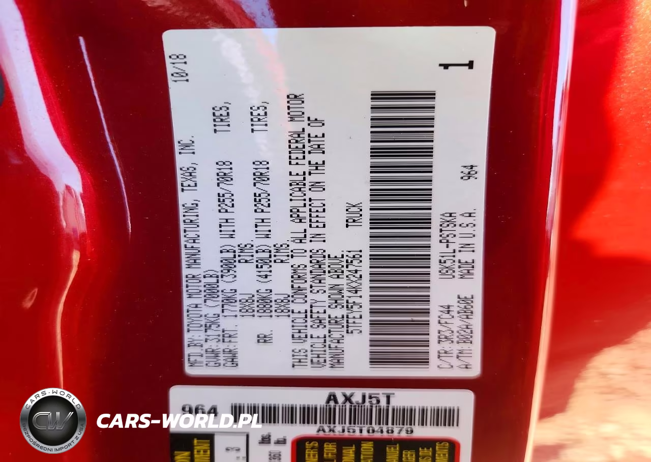 2019 Toyota Tundra Crewmax Sr5 VIN:5TFEY5F14KX247561 - 12