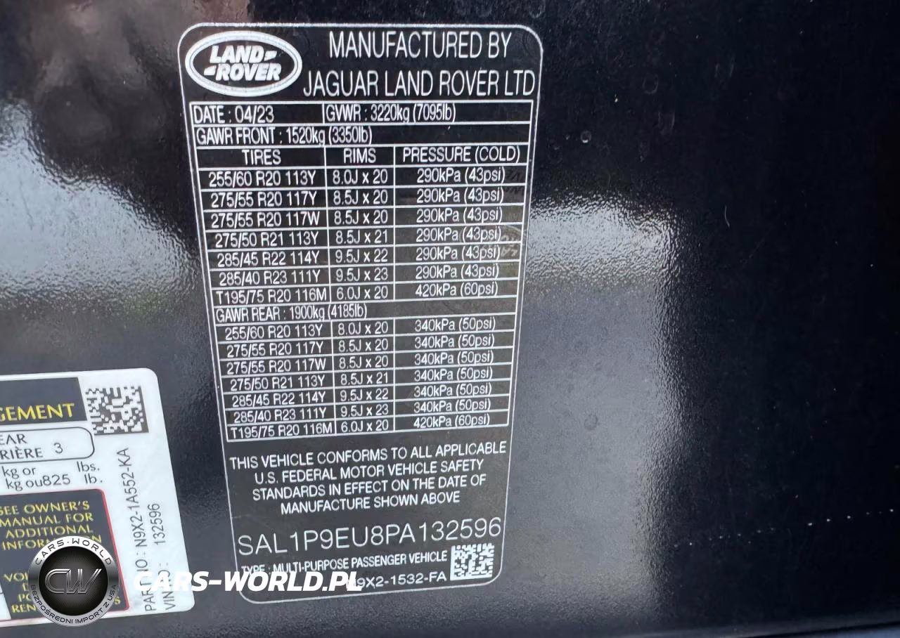 2023 Land Rover Range Rover Sport Se VIN:SAL1P9EU8PA132596 - 12