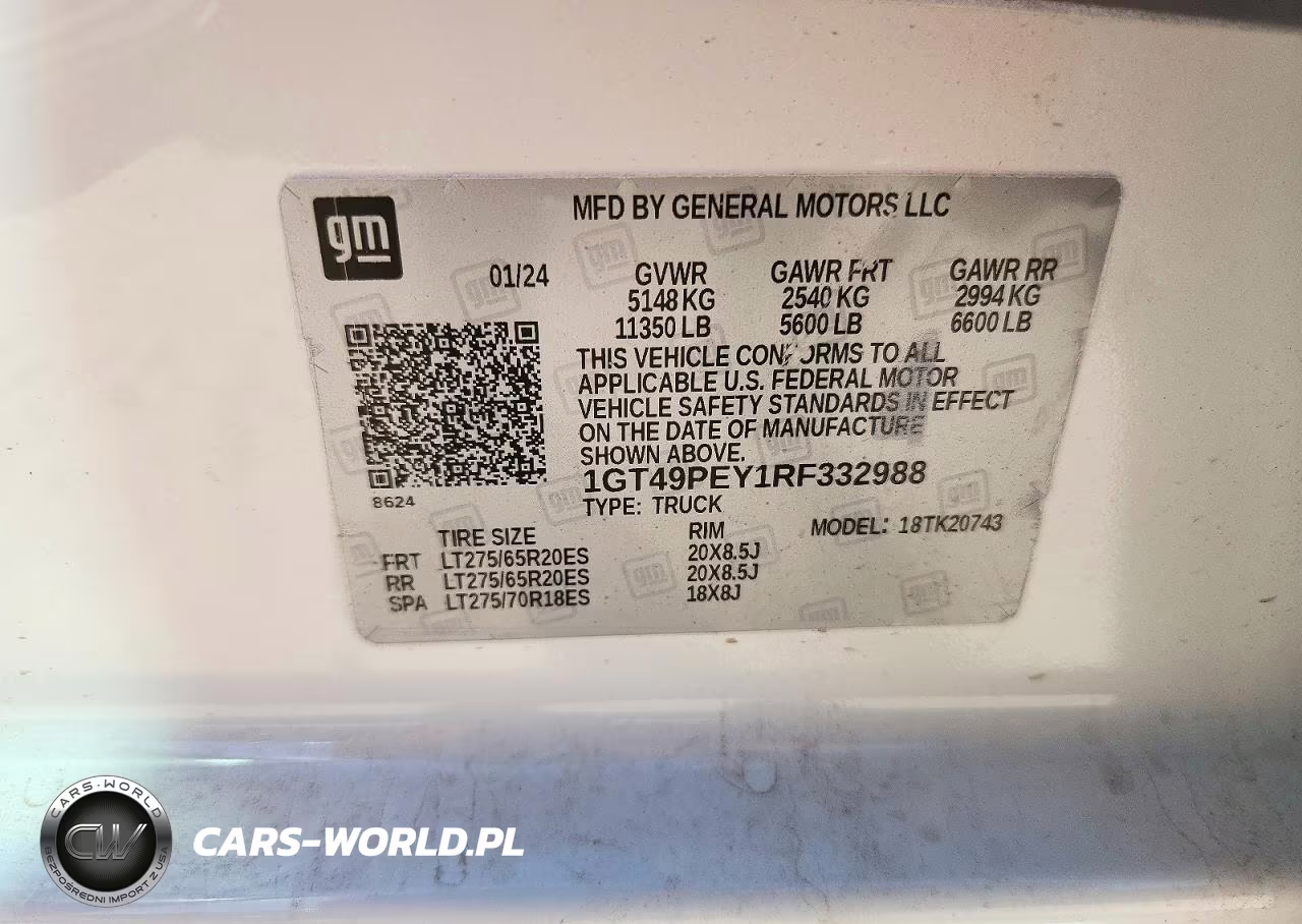 2024 GMC Sierra K2500 At4 VIN:1GT49PEY1RF332988 - 12