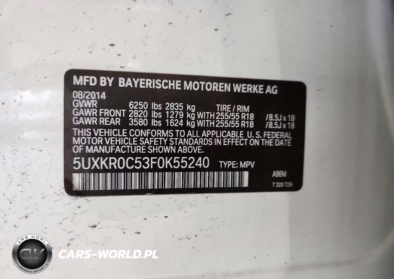 2015 BMW X5 xDrive35I VIN:5UXKR0C53F0K55240 - 13
