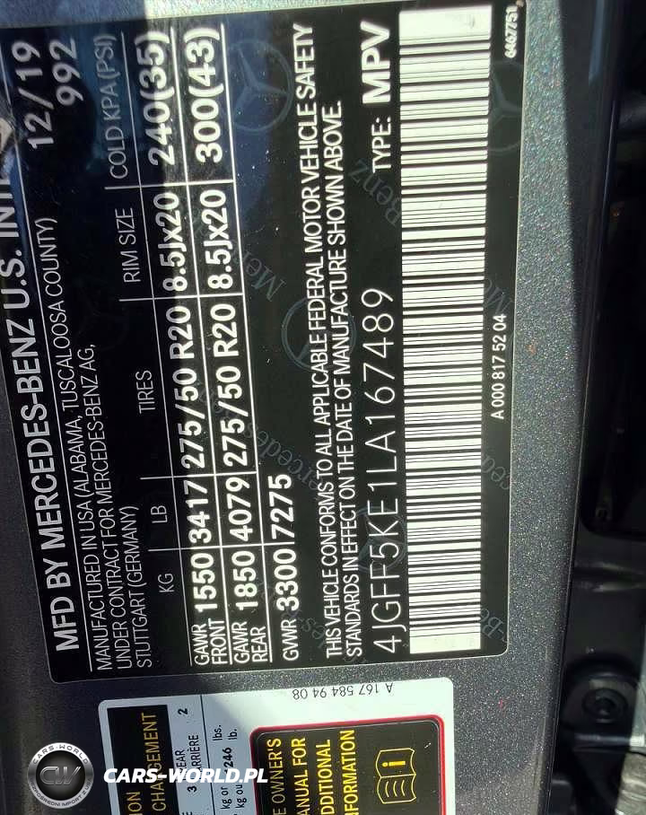 2020 Mercedes-Benz Gls 450 4Matic VIN:4JGFF5KE1LA167489 - 10