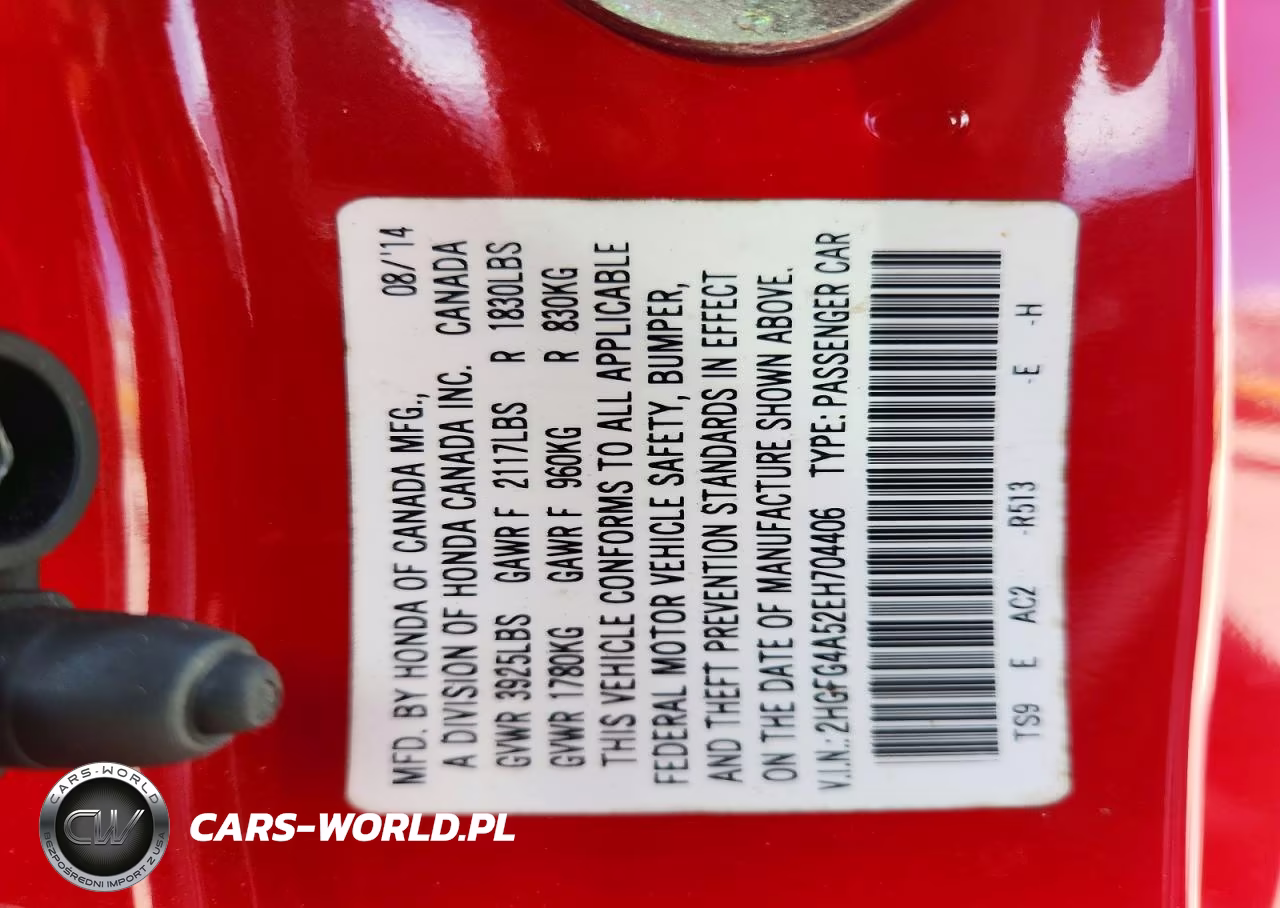 2014 Honda Civic Si VIN:2HGFG4A52EH704406 - 12