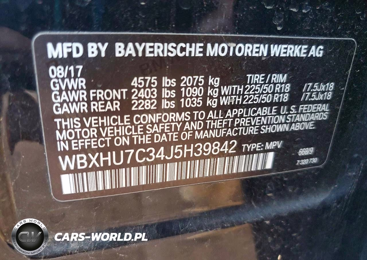 2018 BMW X1 Sdrive28I VIN:WBXHU7C34J5H39842 - 13