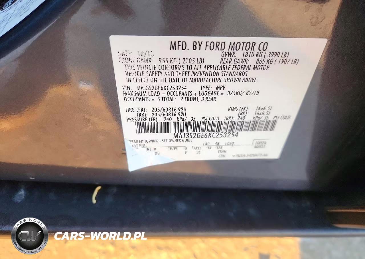 2019 Ford Ecosport Se VIN:MAJ3S2GE6KC253254 - 12