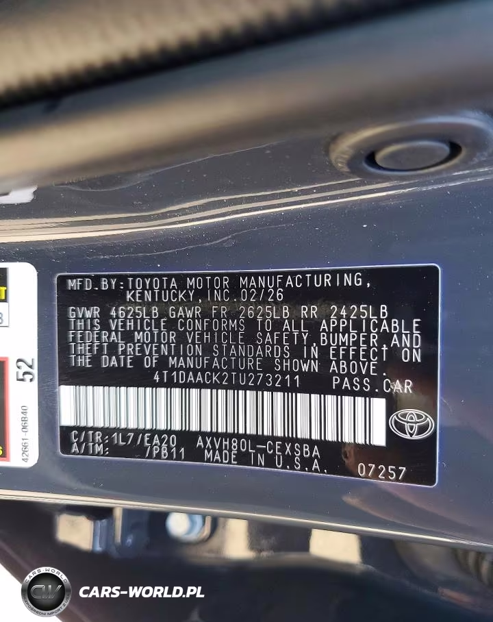 2026 Toyota Camry Se VIN:4T1DAACK2TU273211 - 12