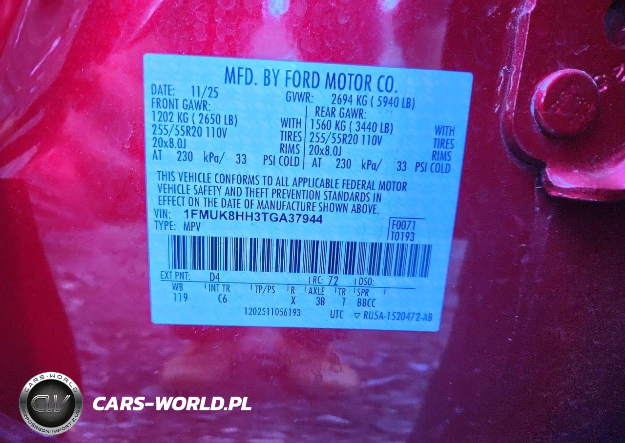 2026 Ford Explorer Platinum VIN:1FMUK8HH3TGA37944 - 13