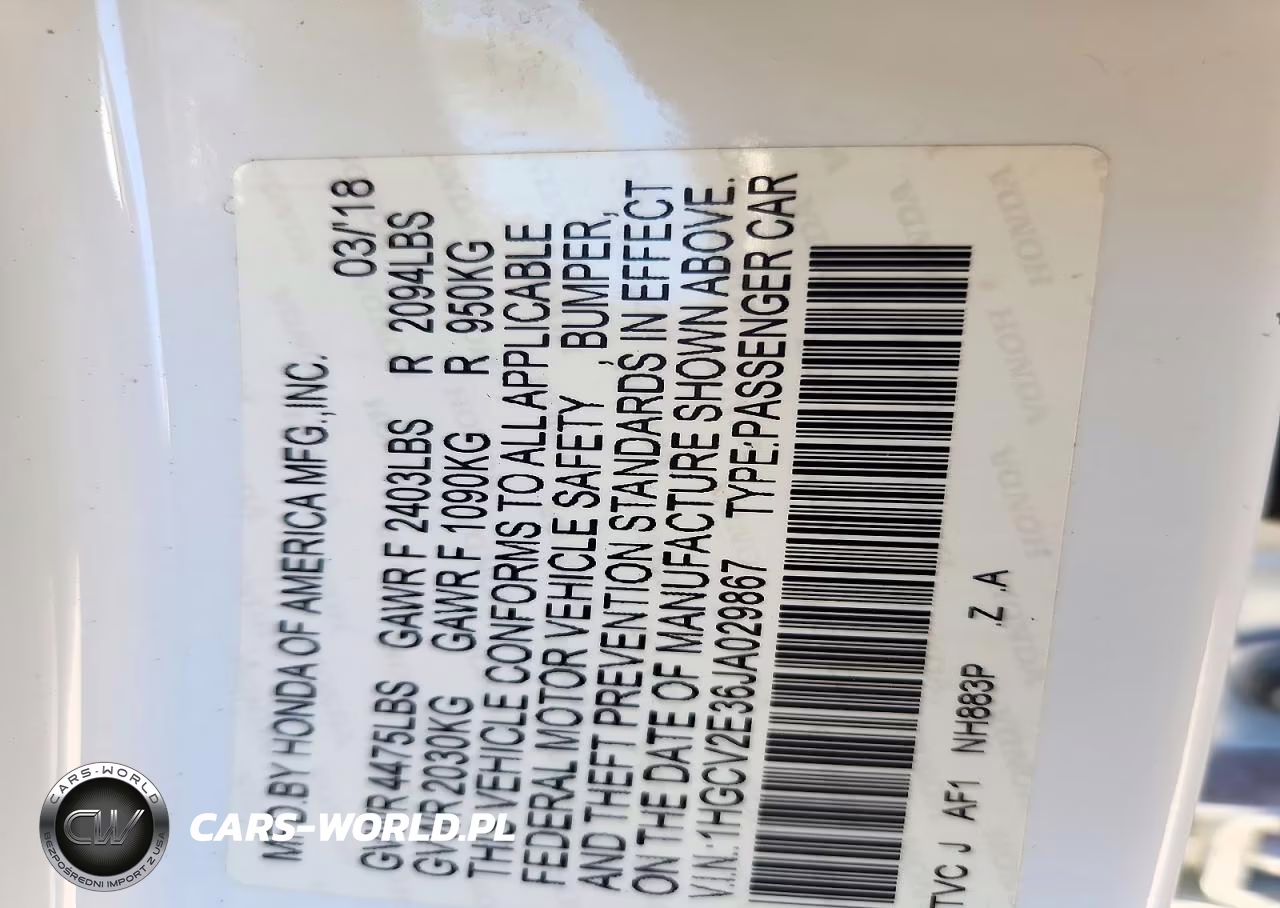 2018 Honda Accord Sport VIN:1HGCV2E36JA029867 - 12