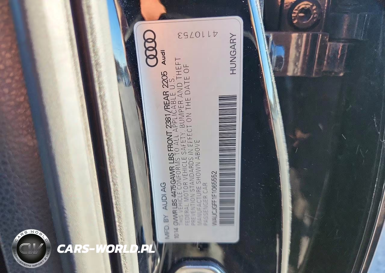 2015 Audi A3 Premium Plus VIN:WAUCJGFF1F1065552 - 12