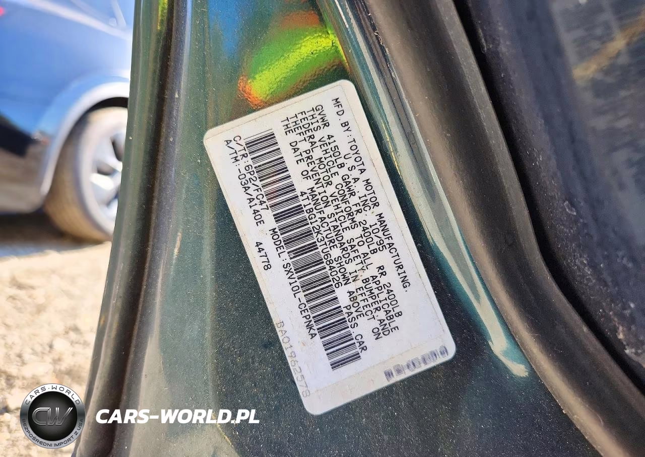 1996 Toyota Camry Le VIN:4T1BG12K3TU684026 - 12