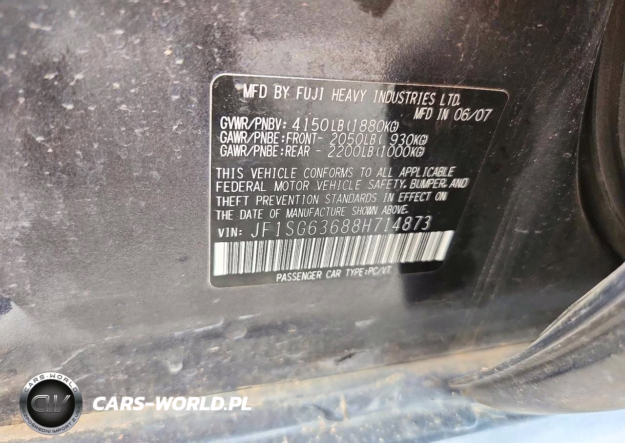 2008 Subaru Forester 2.5X VIN:JF1SG63688H714873 - 12