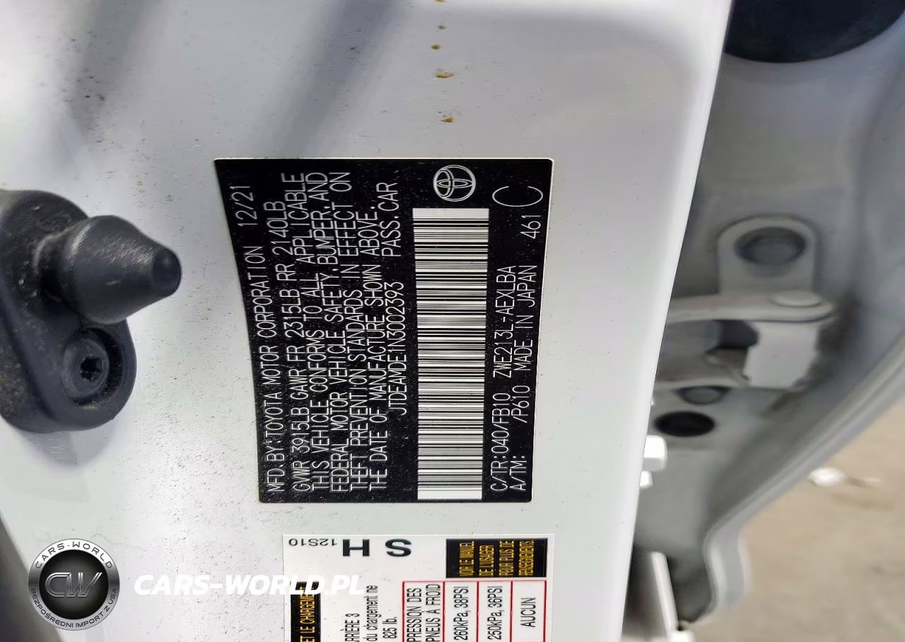 2022 Toyota Corolla Le VIN:JTDEAMDE1N3002393 - 13